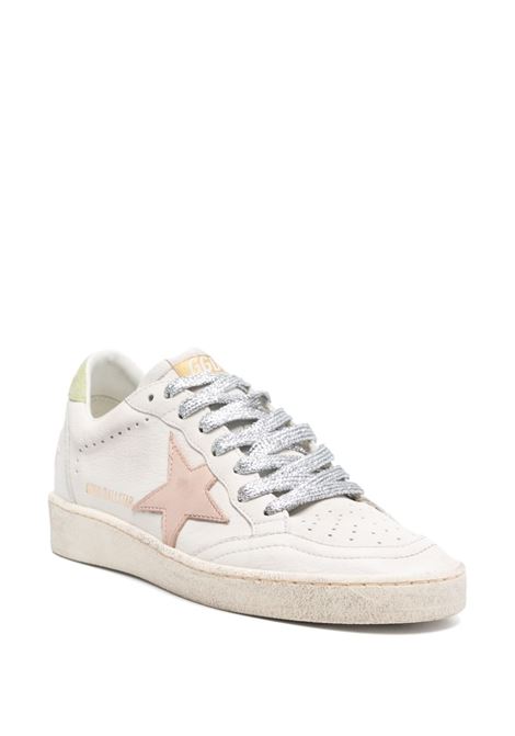 Sneakers ball star in bianco, rosa e verde Golden goose - donna GOLDEN GOOSE | GWF00117F00681912164